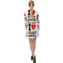 I love flat white Mini Skater Shirt Dress View2