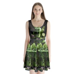 Drink Spinach Smooth Apple Ginger Split Back Mini Dress  by Ndabl3x