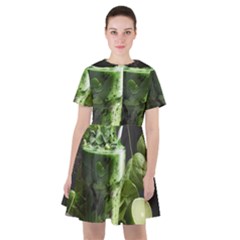 Drink Spinach Smooth Apple Ginger Sailor Dress by Ndabl3x