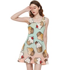 Cupcakes Cake Pie Pattern Inside Out Racerback Dress by Ndabl3x