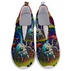 Mushrooms Fungi Psychedelic No Lace Lightweight Shoes by Ndabl3x