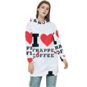 I love frappe coffee Women s Long Oversized Pullover Hoodie View1