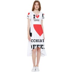 I Love Macchiato Coffee High Low Boho Dress by ilovewhateva