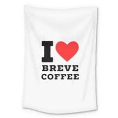 I Love Breve Coffee Large Tapestry by ilovewhateva