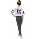 I love breve coffee Kids Mock Neck Tee View2