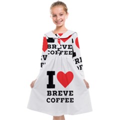 I Love Breve Coffee Kids  Midi Sailor Dress by ilovewhateva