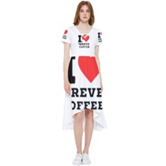 I Love Breve Coffee High Low Boho Dress by ilovewhateva