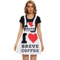 I love breve coffee Apron Dress View1