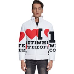 I Love White Coffee Men s Puffer Bubble Jacket Coat by ilovewhateva