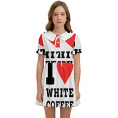 I Love White Coffee Kids  Sweet Collar Dress by ilovewhateva