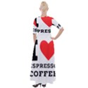 I love espresso coffee Half Sleeves Maxi Dress View2