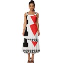 I love espresso coffee Square Neckline Tiered Midi Dress View1