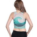 Waves Tidal Ocean Sea Tsunami Wave Minimalist Racer Back Crop Top View2