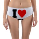 I love latte coffee Reversible Mid-Waist Bikini Bottoms View3