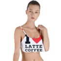 I love latte coffee Layered Top Bikini Top  View1