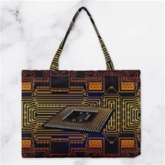 Processor Cpu Board Circuit Medium Tote Bag by Wav3s