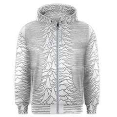 Joy Division Unknown Pleasures Men s Zipper Hoodie by Wav3s