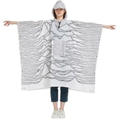 Joy Division Unknown Pleasures Women s Hooded Rain Ponchos by Wav3s