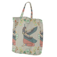 Egyptian Woman Wing Giant Grocery Tote by Wav3s