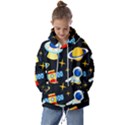 Space Seamless Pattern Kids  Oversized Hoodie View1