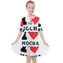 I love mocha coffee Kids  All Frills Chiffon Dress View1