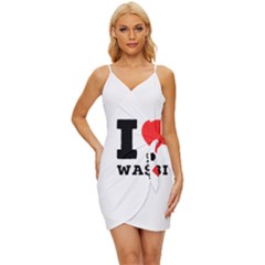 I Love Wasabi Wrap Tie Front Dress by ilovewhateva