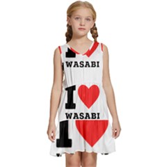 I Love Wasabi Kids  Sleeveless Tiered Mini Dress by ilovewhateva