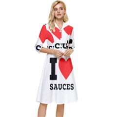 I Love Sauces Classy Knee Length Dress by ilovewhateva