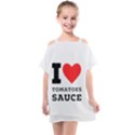 I love tomatoes sauce Kids  One Piece Chiffon Dress View1