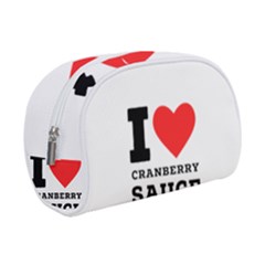 I Love Cranberry Sauce Make Up Case (small) by ilovewhateva