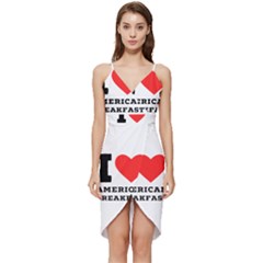 I Love American Breakfast Wrap Frill Dress by ilovewhateva