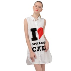 I Love Sprinkles Cake Sleeveless Shirt Dress by ilovewhateva