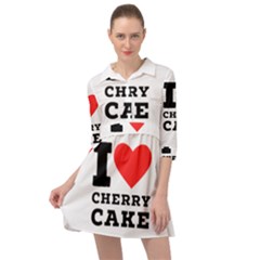 I Love Cherry Cake Mini Skater Shirt Dress by ilovewhateva