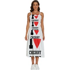 I Love Cherry Cake Sleeveless Shoulder Straps Boho Dress by ilovewhateva