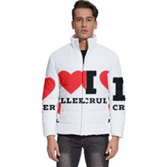 I Love Cruller Men s Puffer Bubble Jacket Coat by ilovewhateva