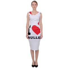 I Love Cruller Sleeveless Pencil Dress by ilovewhateva