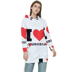 I Love Ambrosia Women s Long Oversized Pullover Hoodie by ilovewhateva