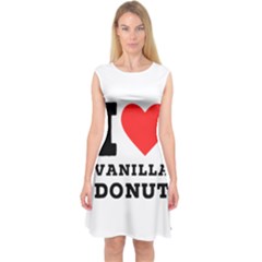 I Love Vanilla Donut Capsleeve Midi Dress by ilovewhateva