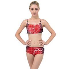 Geometry Mathematics Cube Layered Top Bikini Set by Ndabl3x