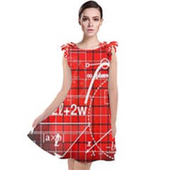 Geometry Mathematics Cube Tie Up Tunic Dress by Ndabl3x