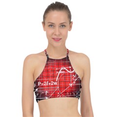 Geometry Mathematics Cube Racer Front Bikini Top by Ndabl3x