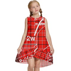 Geometry Mathematics Cube Kids  Frill Swing Dress by Ndabl3x