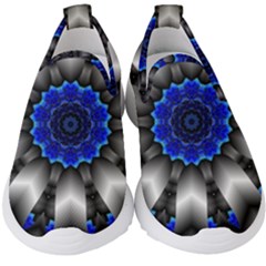 Kaleidoscope Abstract Round Kids  Slip On Sneakers by Ndabl3x