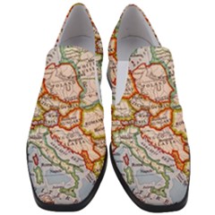 Map Europe Globe Countries States Women Slip On Heel Loafers by Ndabl3x