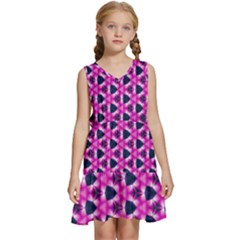 Digital Art Artwork Abstract Kids  Sleeveless Tiered Mini Dress by Ndabl3x