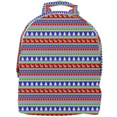 Christmas Color Stripes Pattern Mini Full Print Backpack by Ndabl3x