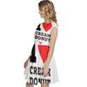 I love cream donut  Cap Sleeve High Waist Dress View2