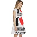 I love cream donut  Cap Sleeve High Waist Dress View3