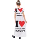 I love chocolate donut Kids  Short Sleeve Maxi Dress View2