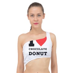 I Love Chocolate Donut Spliced Up Bikini Top  by ilovewhateva